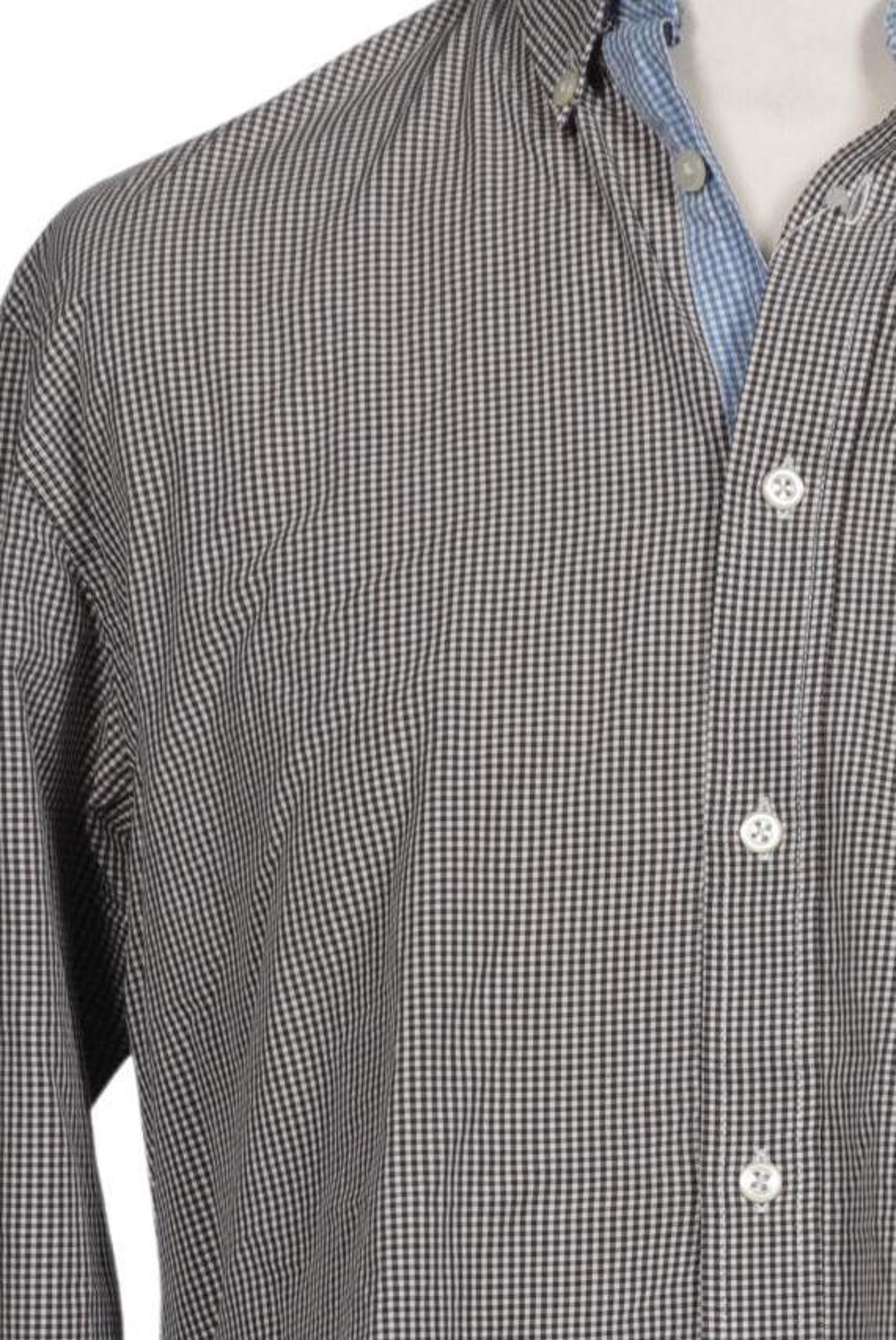 TOMMY HILFIGER Button Up Shirt in L in Grey