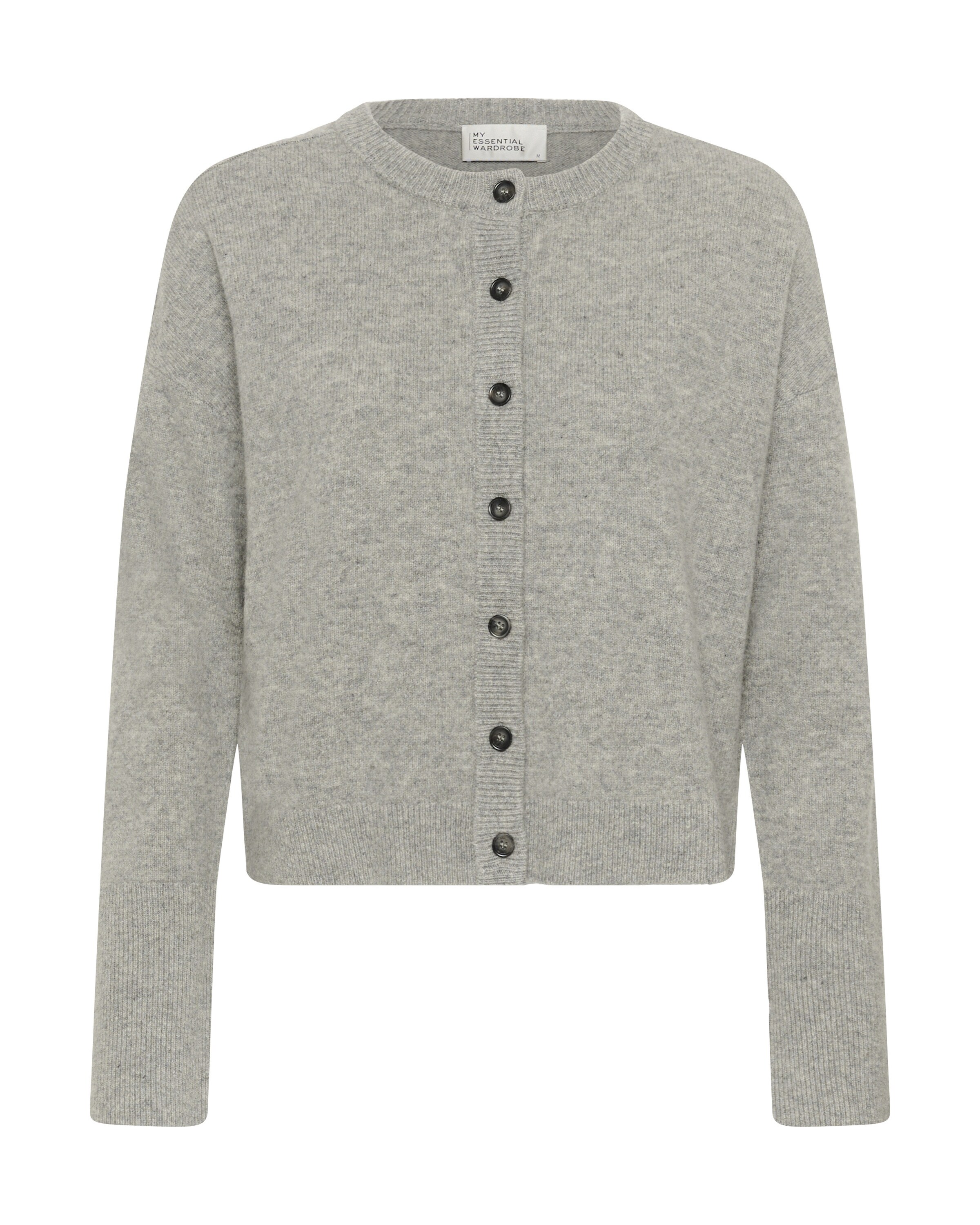 My Essential Wardrobe Knit cardigan in Grey: front