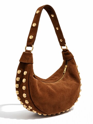 COLLEZIONE ALESSANDRO Schultertasche 'Étoile'‌ in Braun: Vorderseite