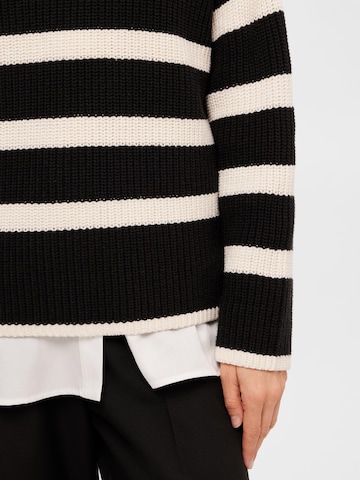 SELECTED FEMME Sweater 'Bloomie' in Black