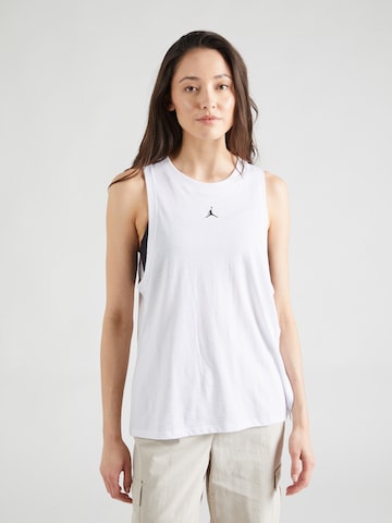 Jordan - Top 'DIAMOND' em branco: frente