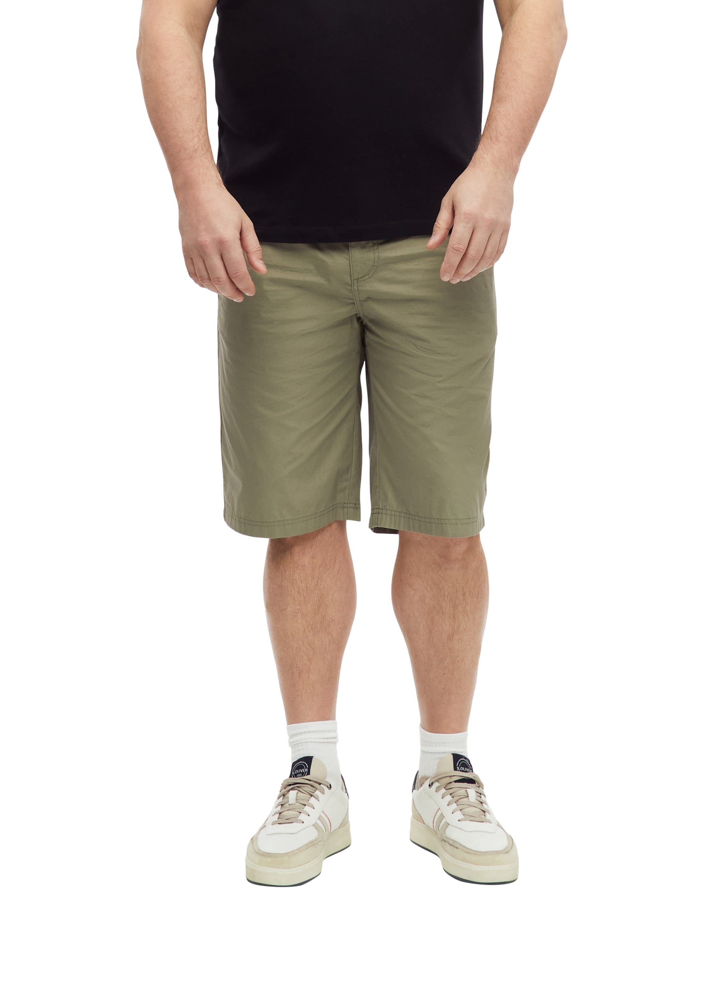 Regular Pantalon 'Detroit' s.Oliver en vert : devant
