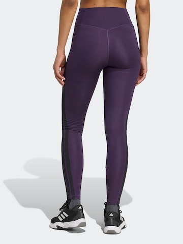 ADIDAS PERFORMANCE Skinny Urheiluhousut 'Optime Essentials' värissä lila