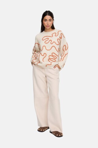 RAFFYA Sweater 'Elton' in Beige