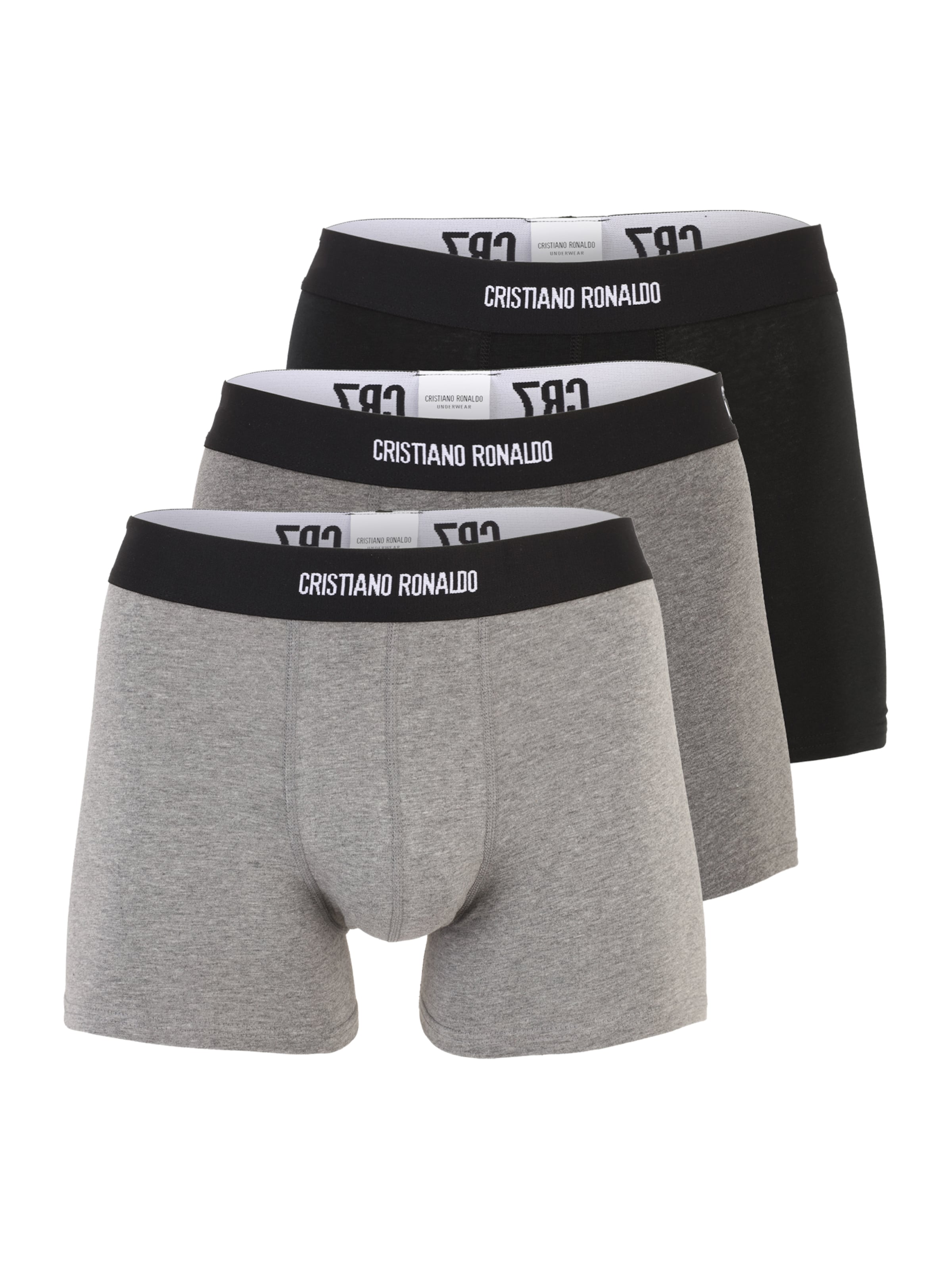 CR7 - Cristiano Ronaldo Boxerky - Sivá: predná strana