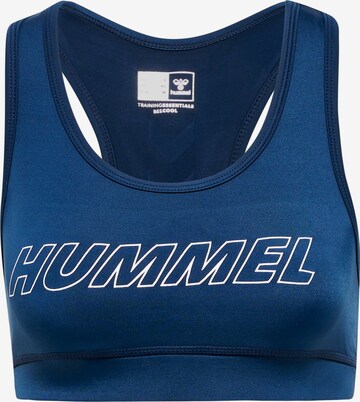 Hummel Sports Bra in Blue: front