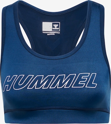 Hummel Bustier Sport-BH in Blau: predná strana
