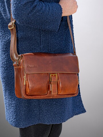 bupell Schultertasche 'Carlotta' in Braun