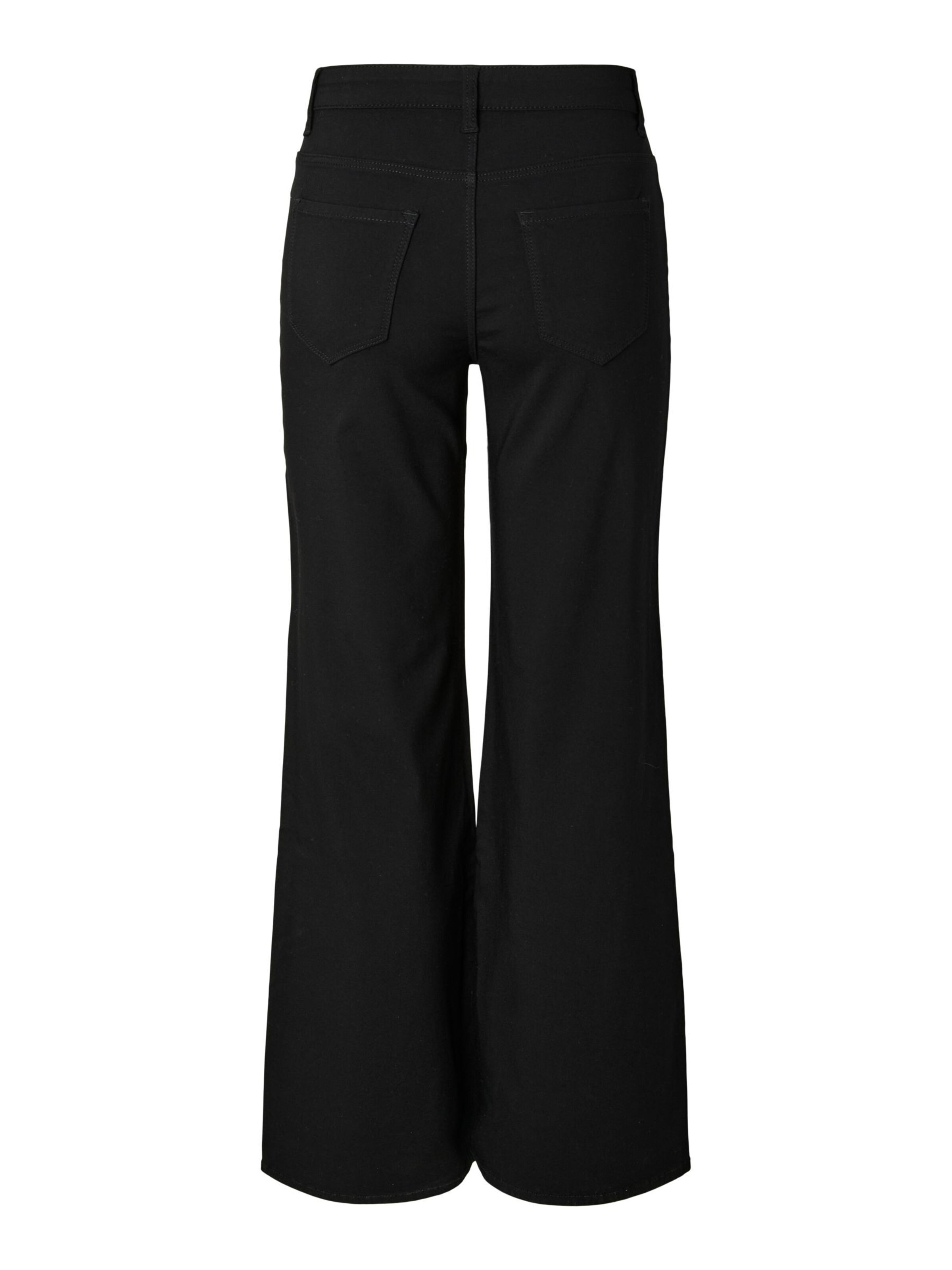 PIECES - Pierna ancha Pantalón 'PCSKIN' en negro
