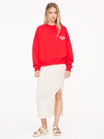 Pull&Bear Sweatshirt in Rot