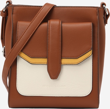 TOM TAILOR Crossbody Bag 'AMELY' in Brown: front