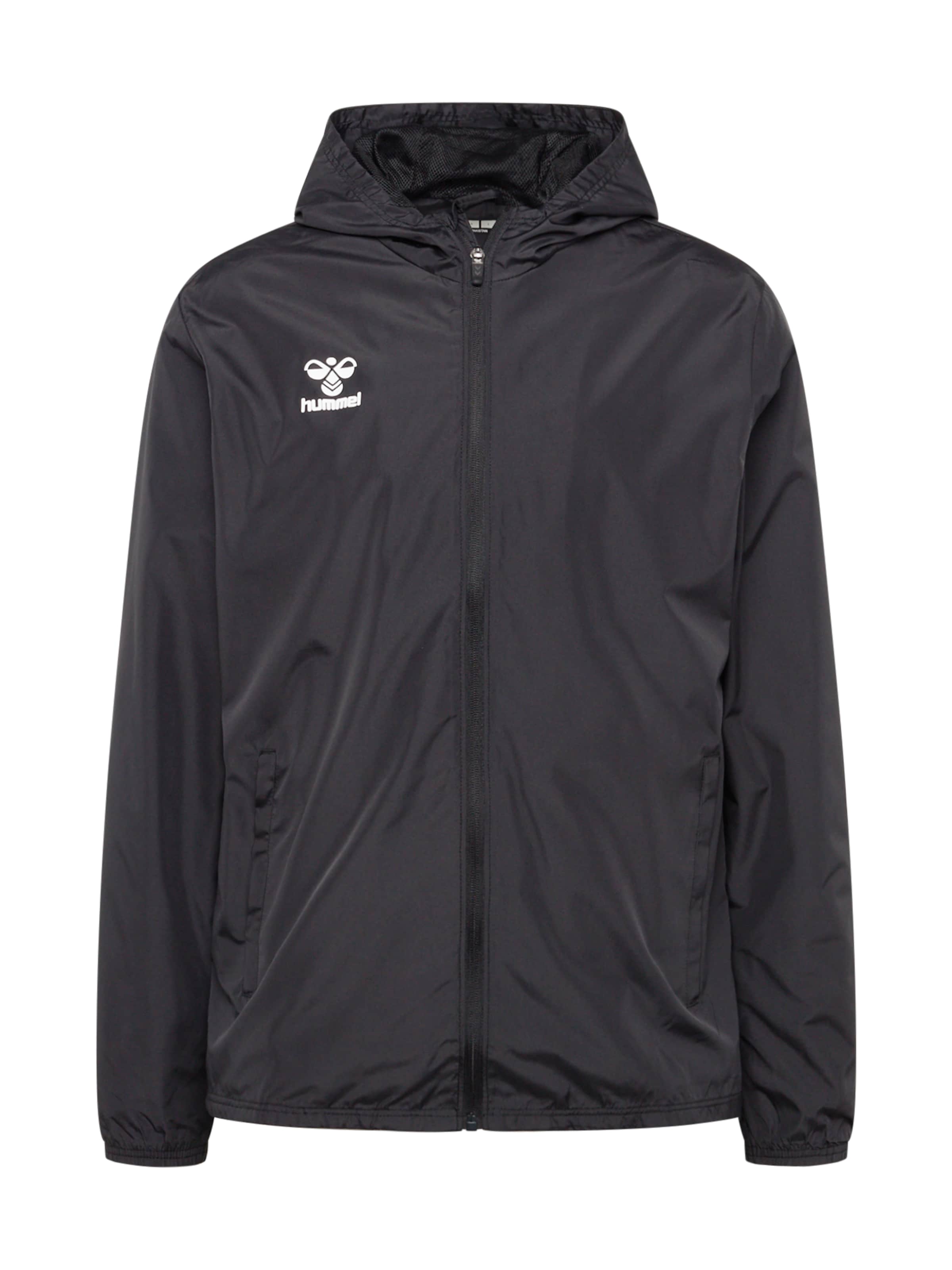 Hummel Αθλητικό μπουφάν 'ESSENTIAL' σε μαύρο: μπροστά
