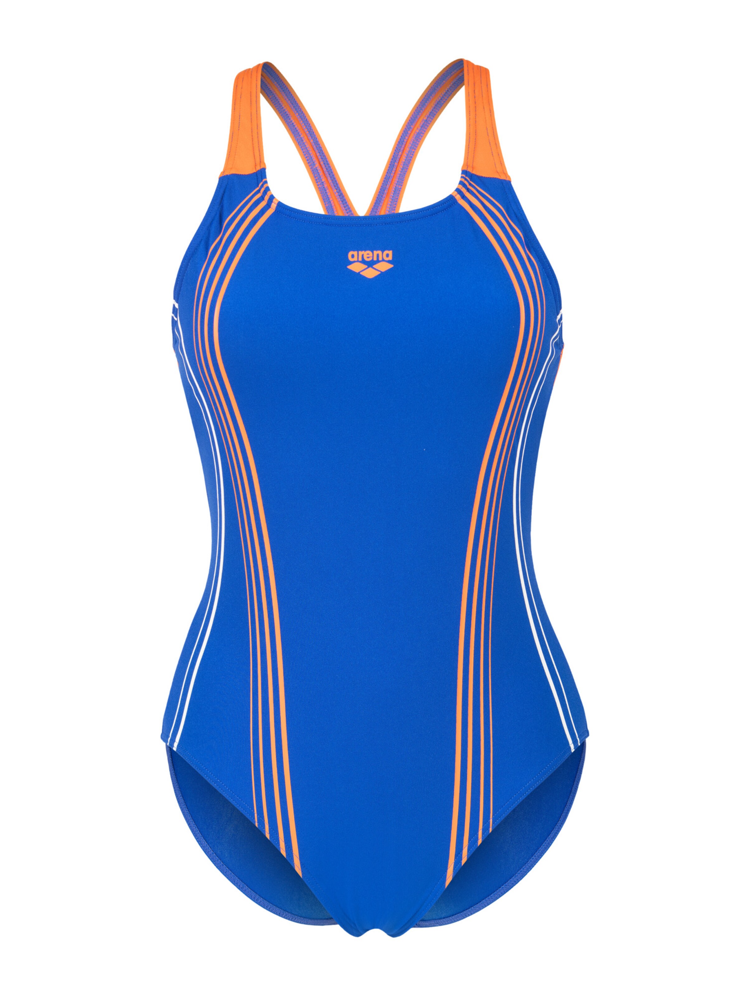 ARENA Бюстье Купальник 'CLEAR LINES V BACK' в Синий: спереди