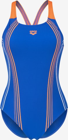 mėlyna ARENA Biustjė Maudymosi kostiumėlis 'CLEAR LINES V BACK': priekis