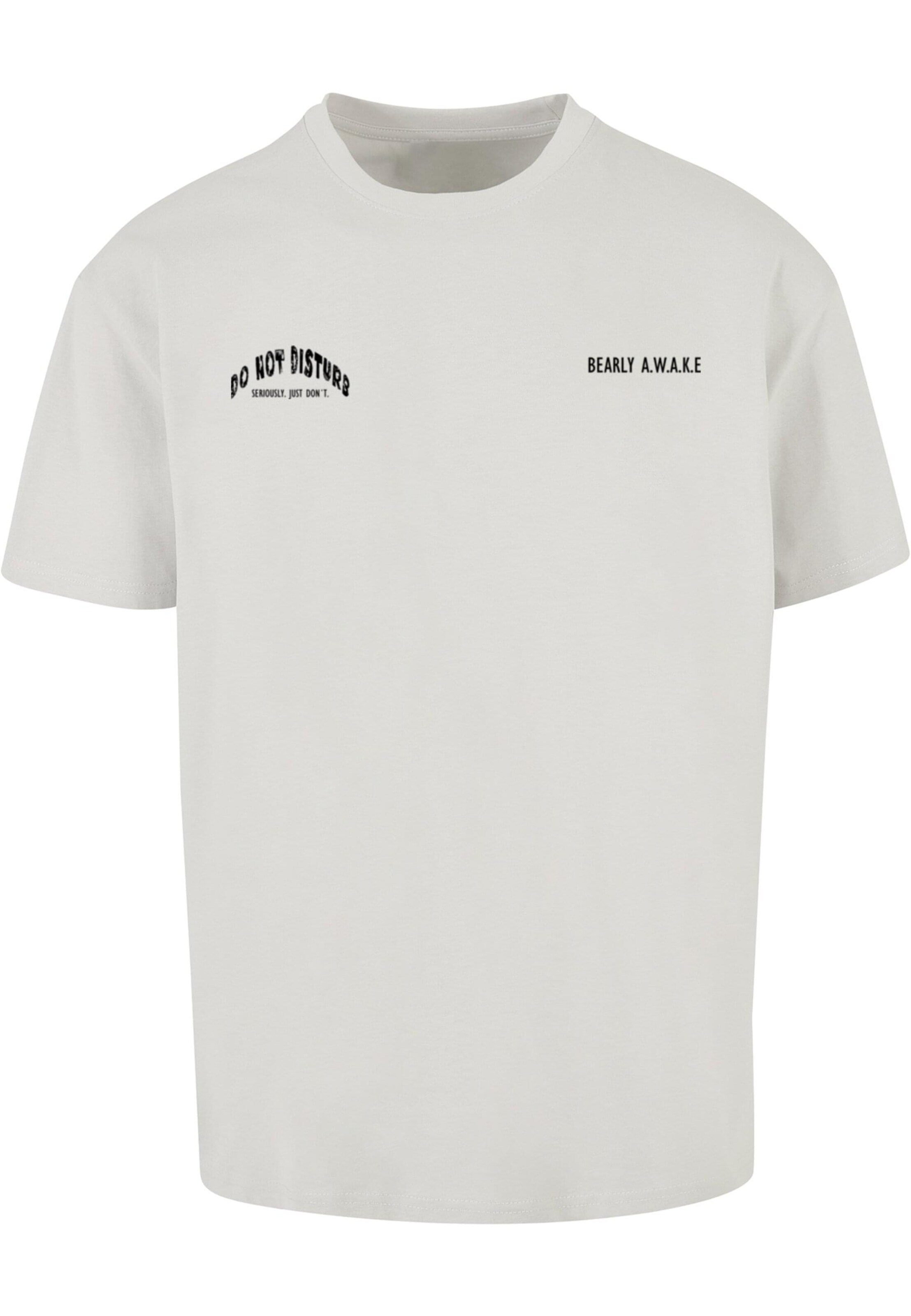 Merchcode Μπλουζάκι 'Barely Awake' σε γκρι: μπροστά