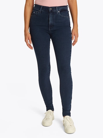 Tommy Jeans Skinny Fit Дънки 'Sylvia' в синьо: отпред