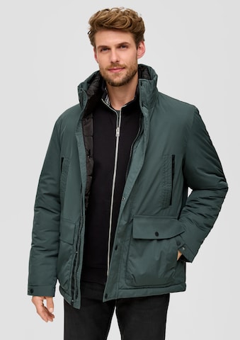 s.Oliver Winter Jacket in Green: front