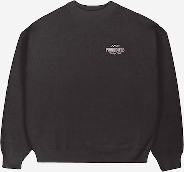 Sweat-shirt 'Vortex' Prohibited en marron : devant