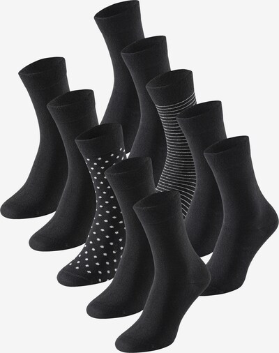 SCHIESSER Socken in schwarz / weiß, Produktansicht