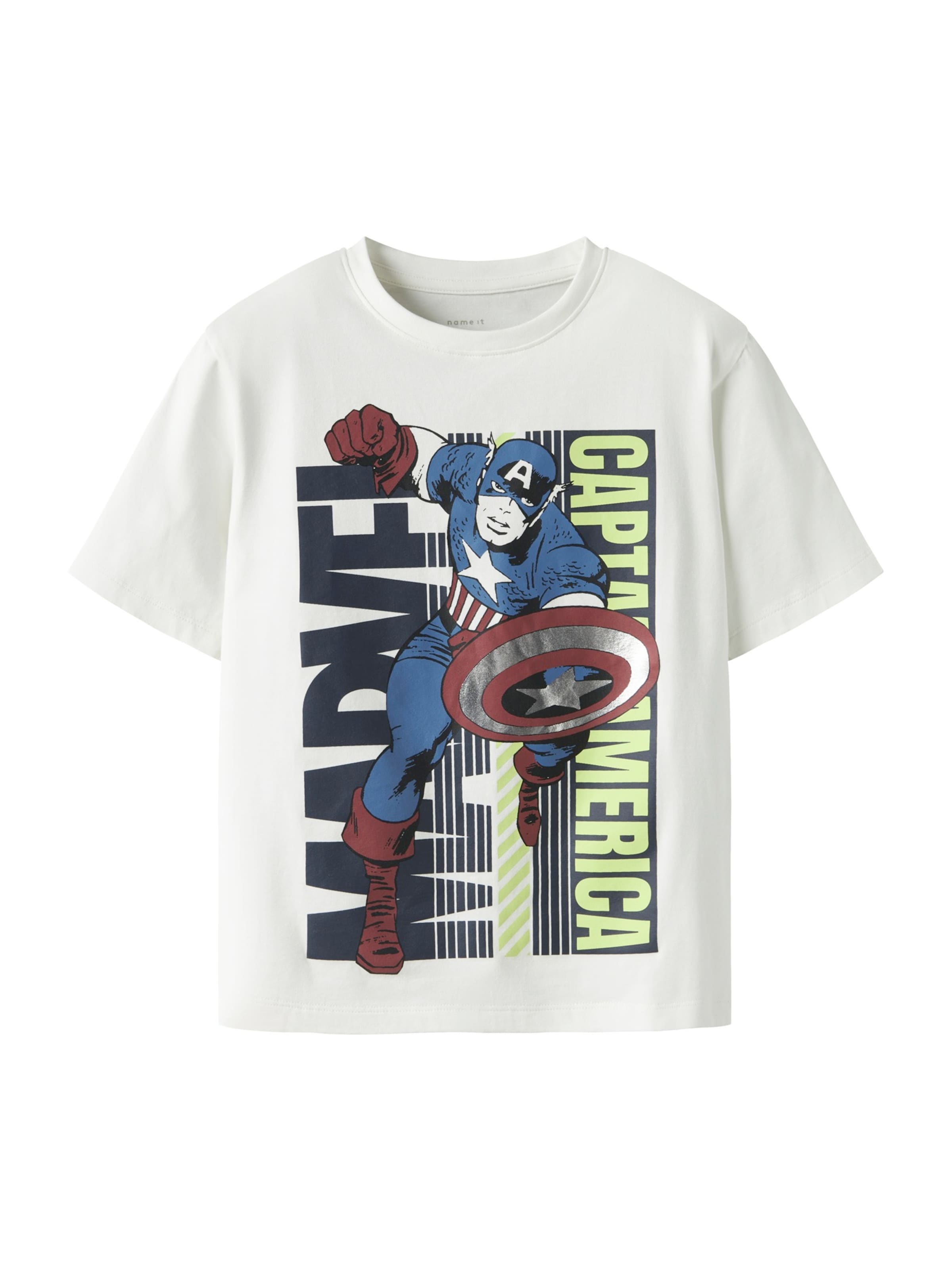 Maglietta 'NKMJIMMU MARVEL' di NAME IT in bianco: frontale