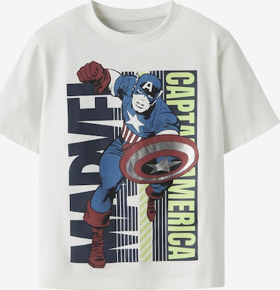 NAME IT Majica 'NKMJimmu Marvel' veličine 116 u plava / jabuka / crna / bijela, Pregled proizvoda