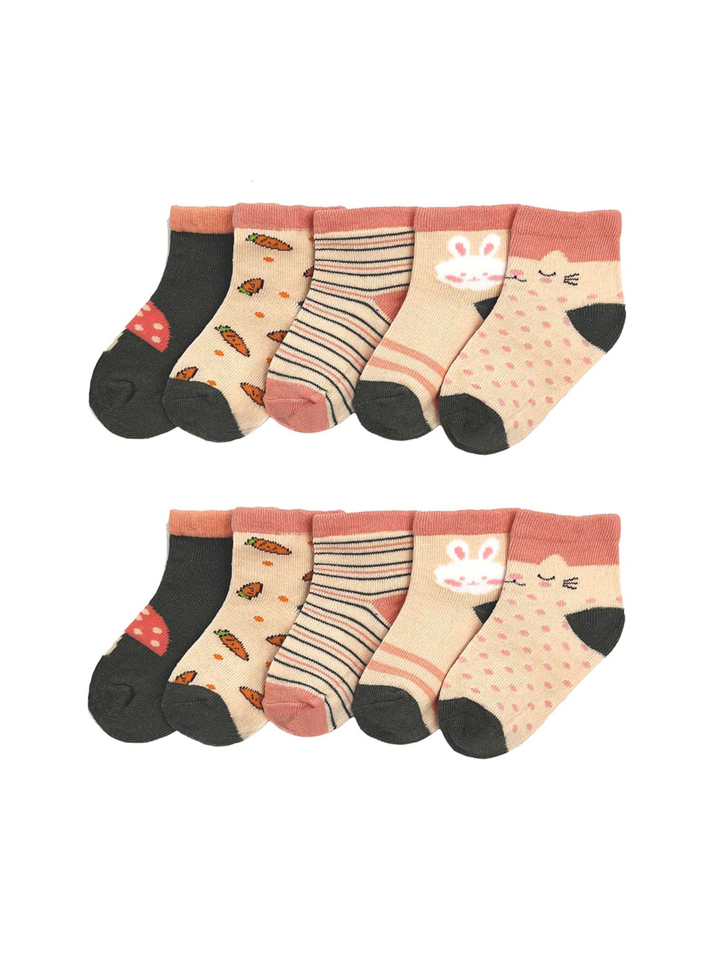 Vivi Idee Socks 'Champignon' in Orange: front