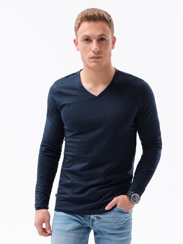 Ombre Shirt 'L136' in Blue: front