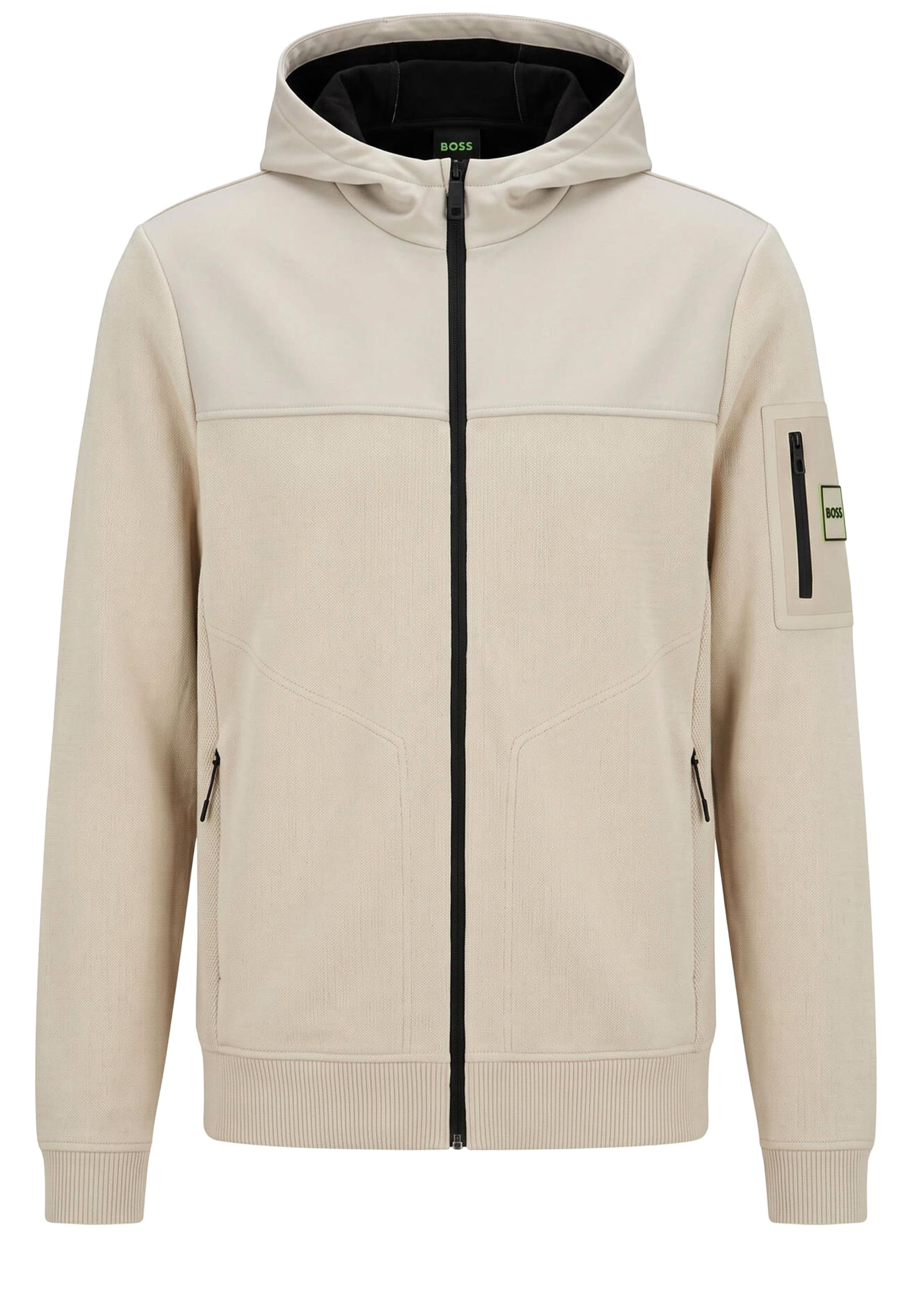 BOSS Between-Season Jacket in Beige: front