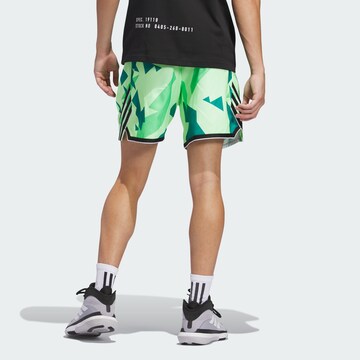 ADIDAS PERFORMANCE Loose fit Sports trousers 'Crazy Lite' in Green