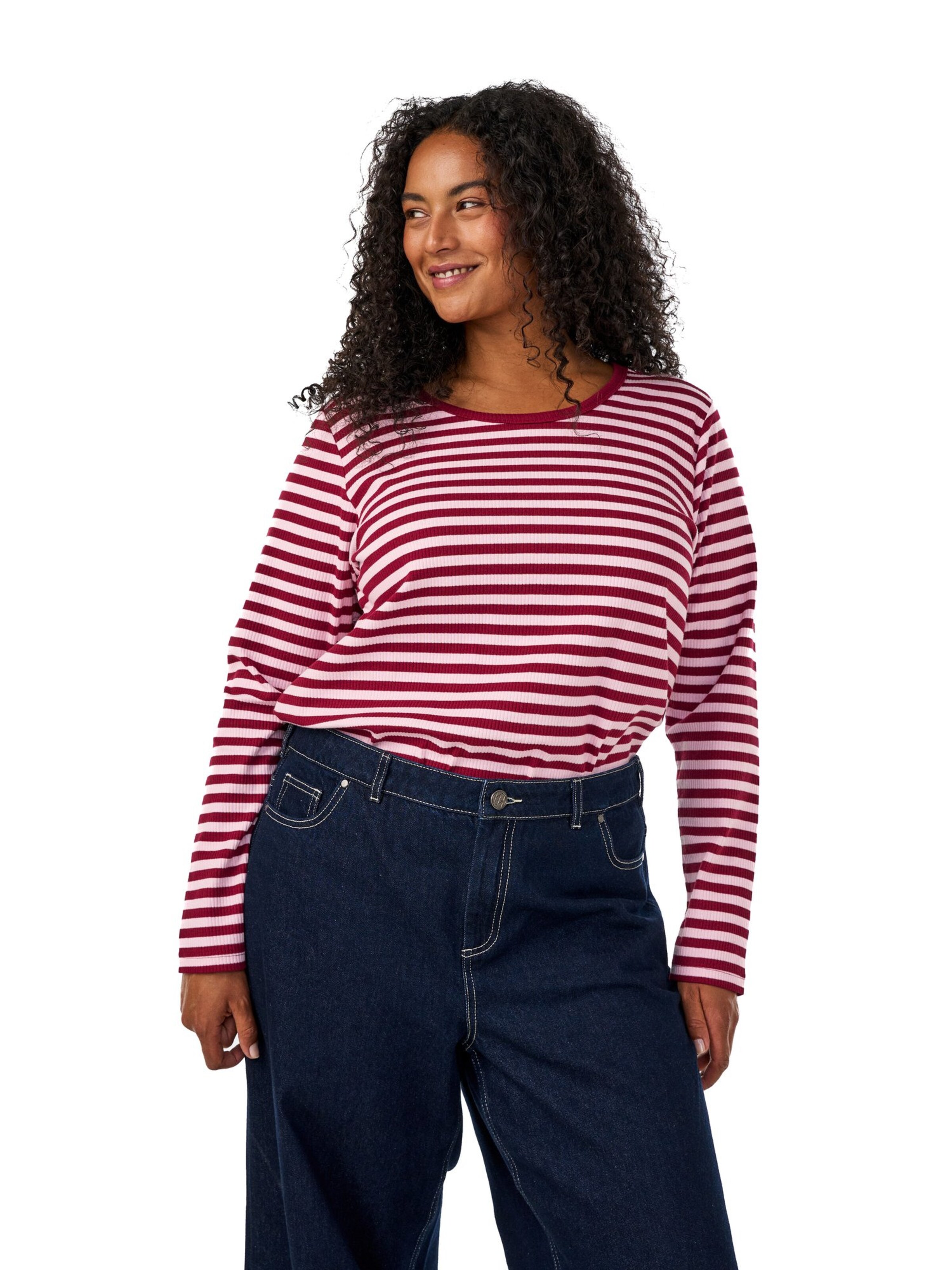 Zizzi Bluza | vijolična barva: sprednja stran