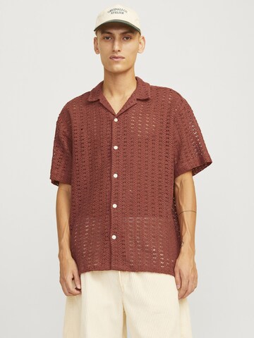 JACK & JONES Comfort Fit Skjorte i rød: forside