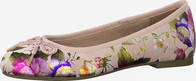 TAMARIS Ballerina in Olive / Dark purple / Mixed colours / Pink / Powder, Item view
