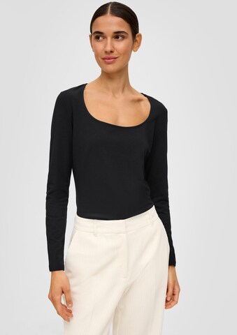 s.Oliver BLACK LABEL Shirt in Zwart: voorkant