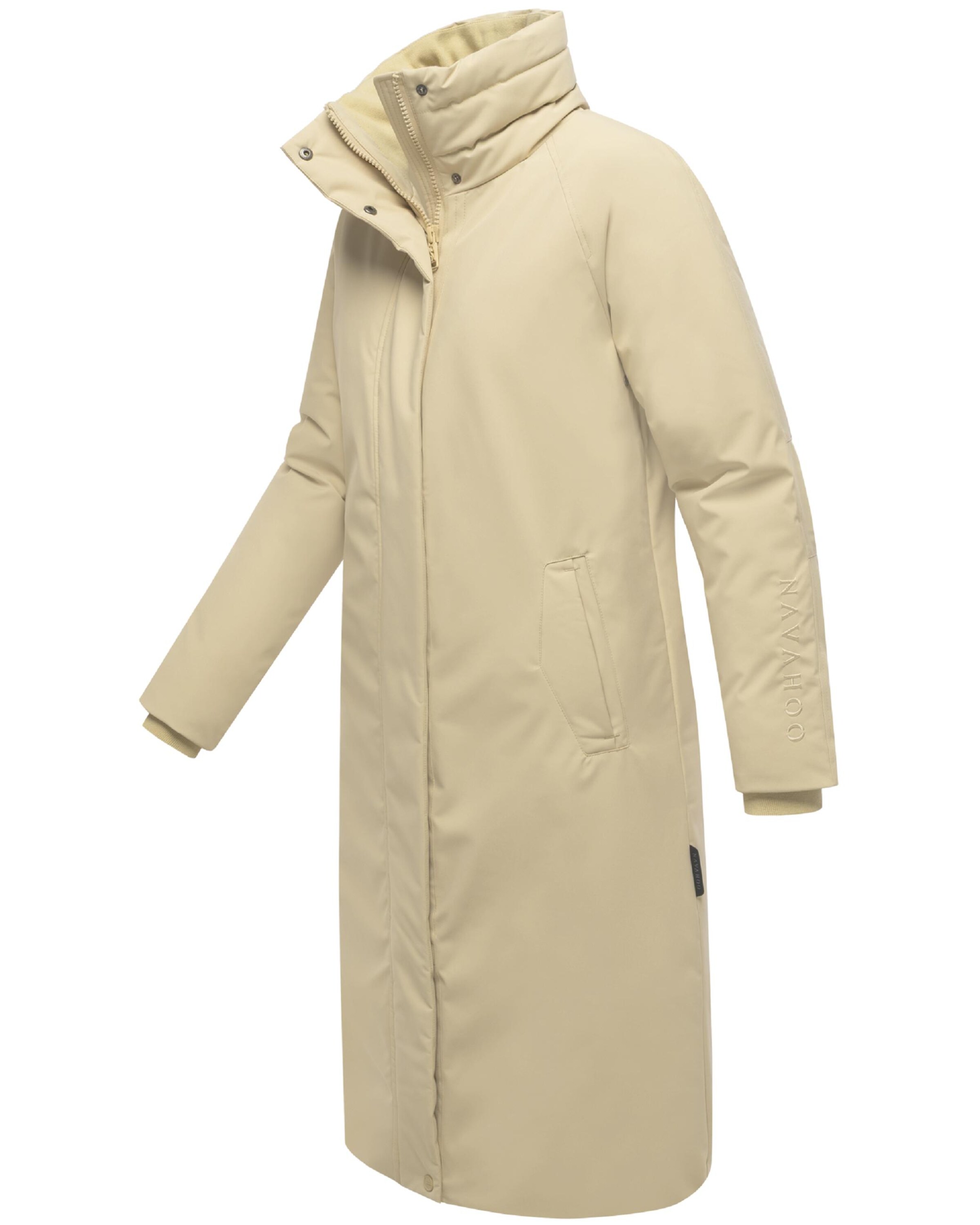 NAVAHOO Winter coat 'Traumblüte 14' in Beige