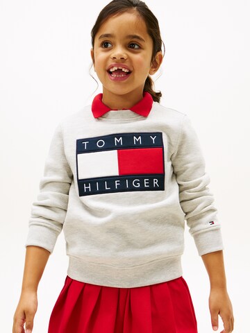 TOMMY HILFIGER Mikina 'HERITAGE' – šedá: přední strana