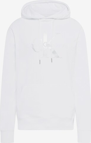 Calvin Klein Jeans Mikina 'Essentials' – bílá: přední strana