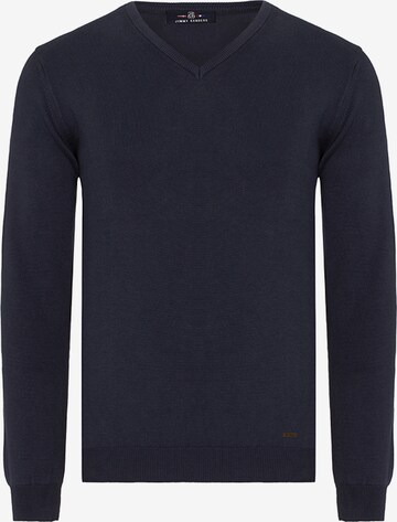 Pullover di Jimmy Sanders in blu: frontale