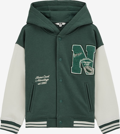 WE Fashion Prijelazna jakna u zelena / tamno zelena / bijela, Pregled proizvoda