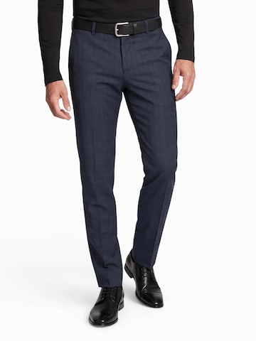 SELECTED Slim fit Pleated Pants 'SLMNEIL' in Blue: front