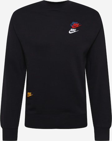 Bluză de molton de la Nike Sportswear pe negru: față