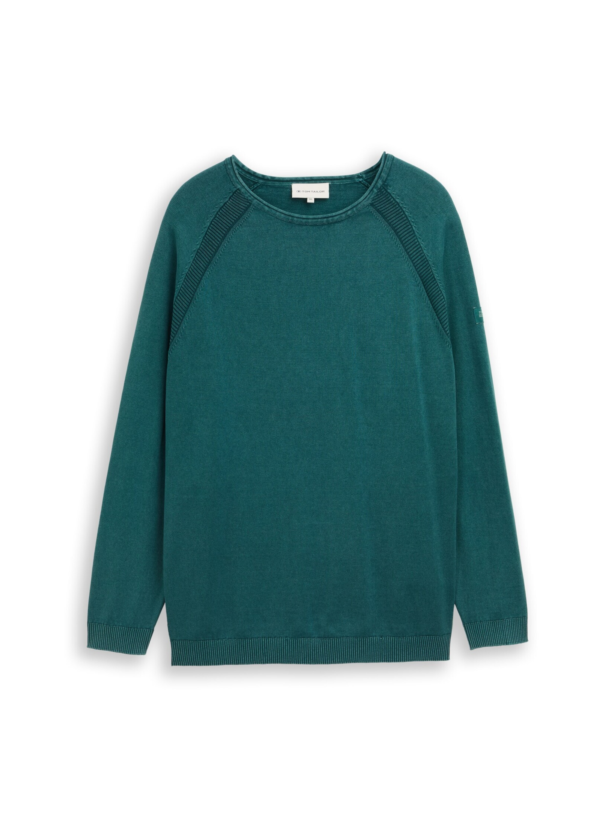 TOM TAILOR Men + Sweater in Green: front