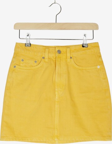 WEEKDAY Skirt in XS in Yellow: front