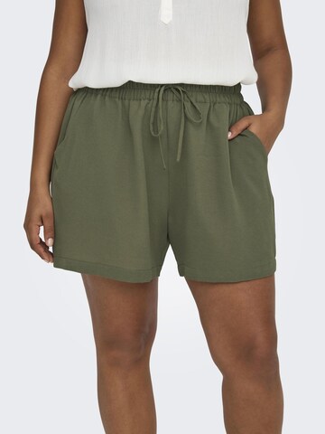 ONLY Carmakoma Regular Broek in Groen