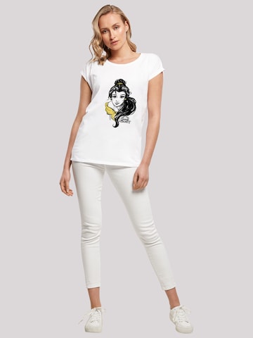 F4NT4STIC T-Shirt 'Disney Die Schöne Und Das Biest Belle' in Weiß