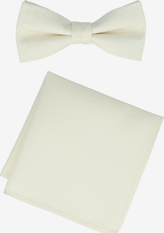 WILLEN Fliege 'Set Floral/ Uni' in Beige: Vorderseite