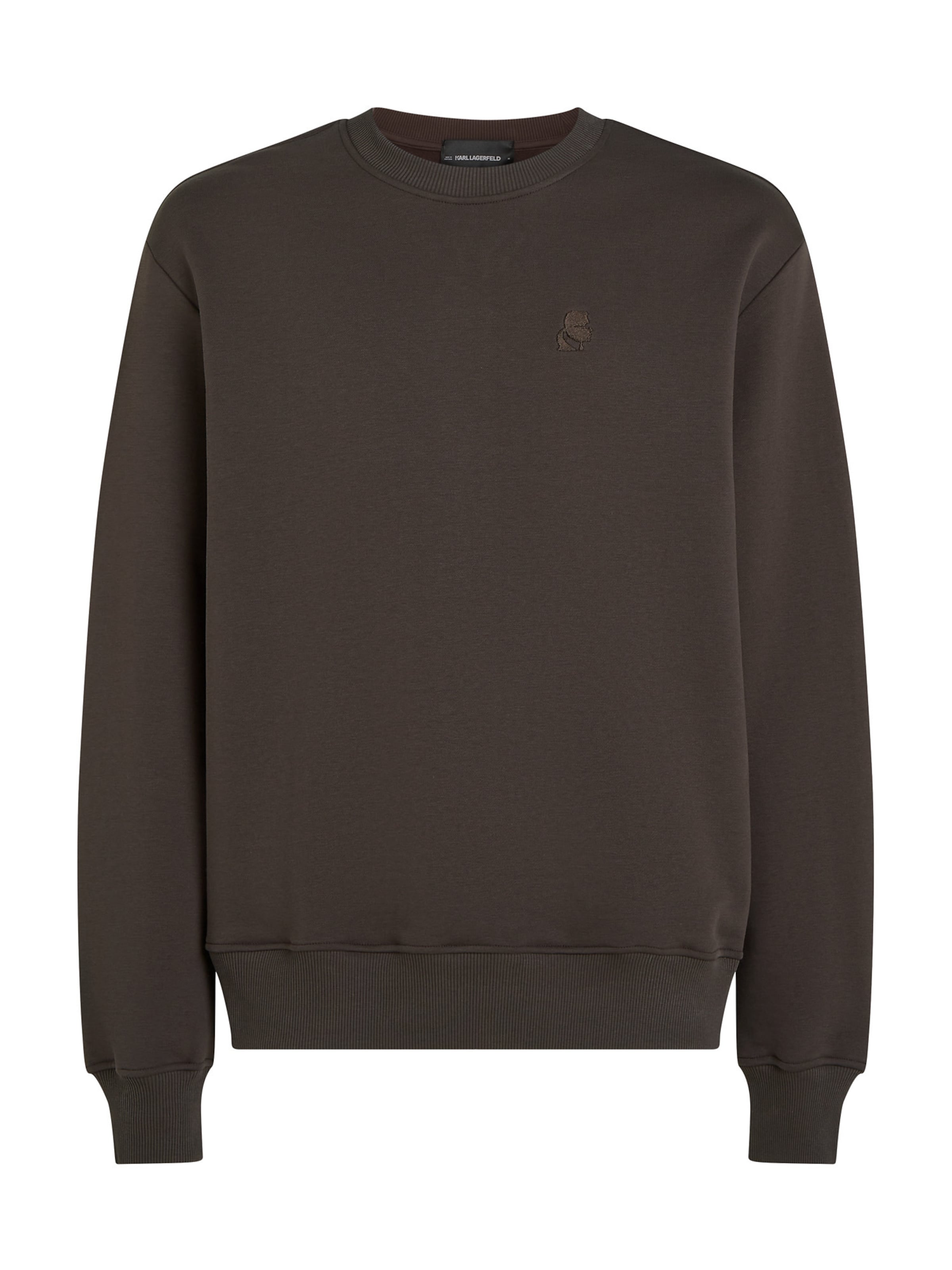 Bluză de molton de la Karl Lagerfeld pe maro: față
