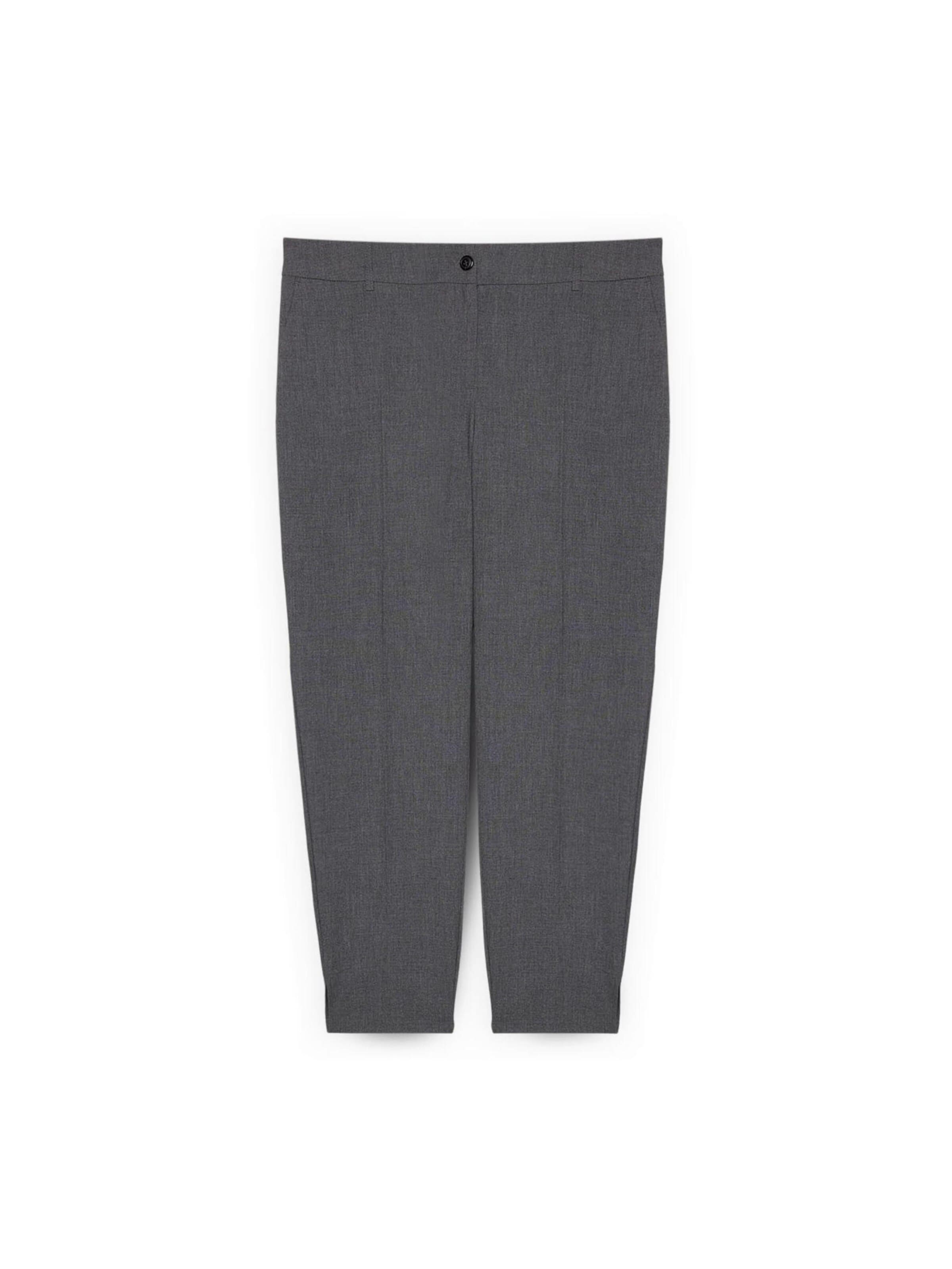 Coupe slim Pantalon Fiorella Rubino en gris : devant