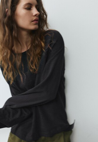 Pull&Bear Shirt in Schwarz