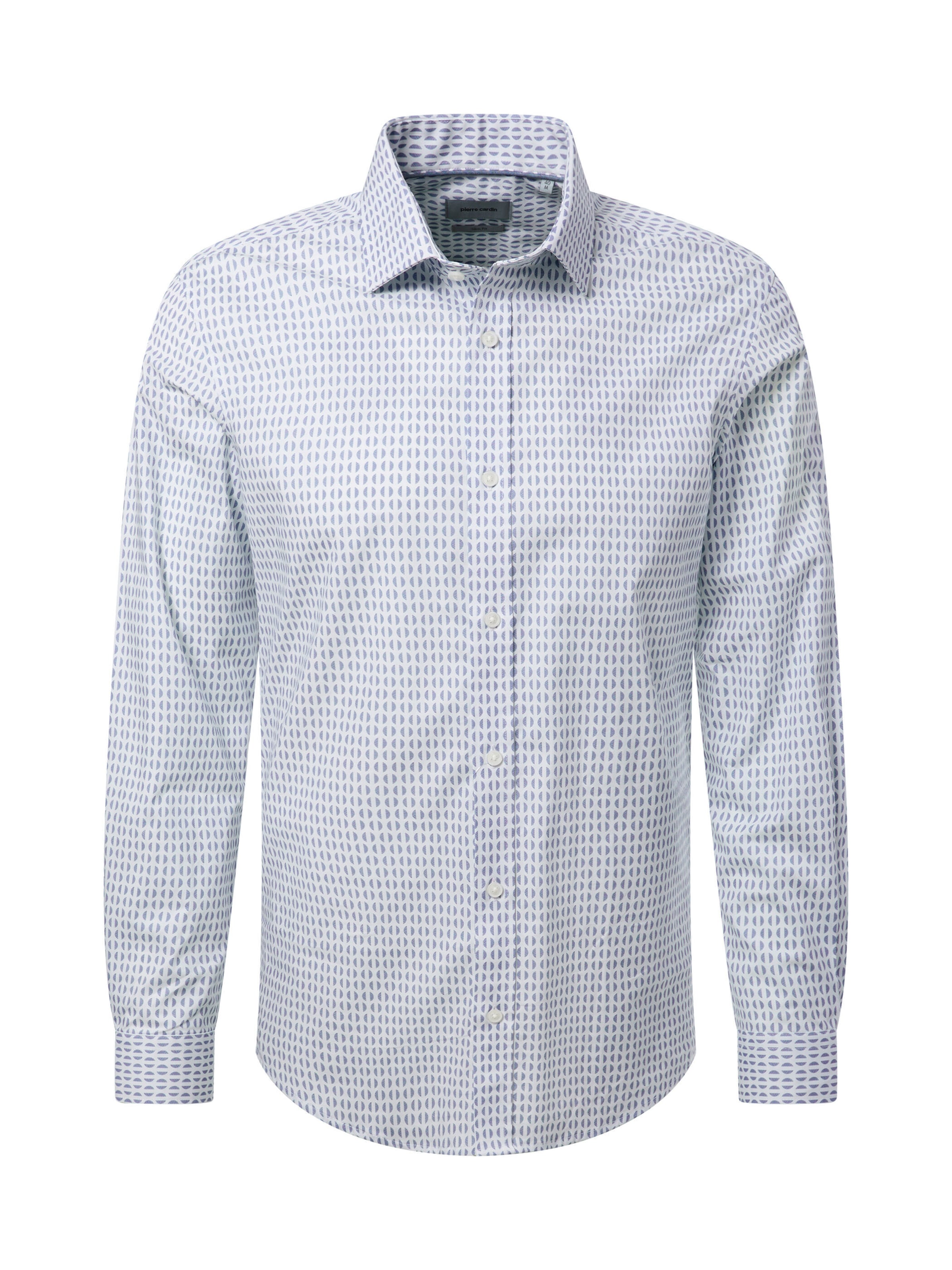 PIERRE CARDIN Regular fit Overhemd in Blauw: voorkant