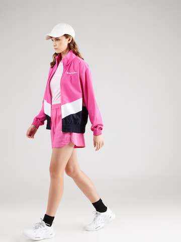 Champion Authentic Athletic Apparel Φθινοπωρινό και ανοιξιάτικο μπουφάν σε ροζ